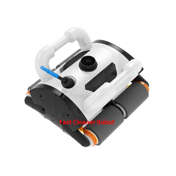 White Color Robotic pool cleaner ,swimming pool robot vacuum cleaner,swimming pool cleaning equipment with caddy cart
