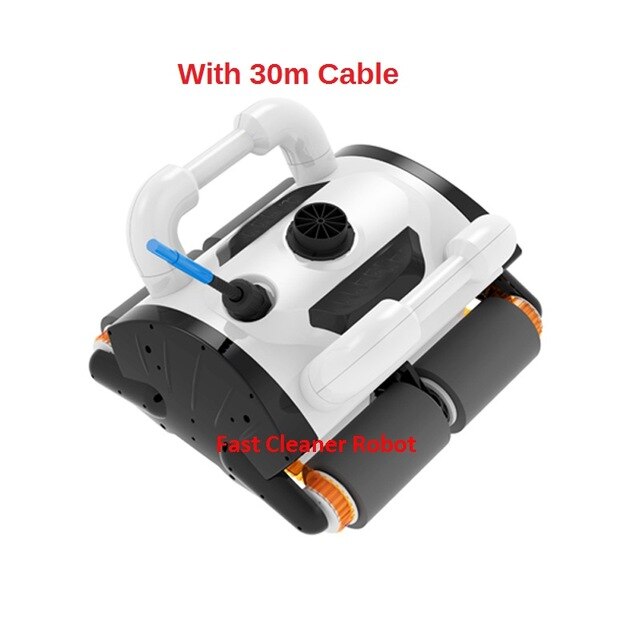 White Color Robotic pool cleaner ,swimming pool robot vacuum cleaner,swimming pool cleaning equipment with caddy cart