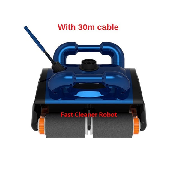 White Color Robotic pool cleaner ,swimming pool robot vacuum cleaner,swimming pool cleaning equipment with caddy cart