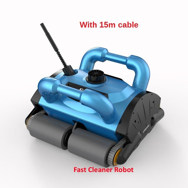 White Color Robotic pool cleaner ,swimming pool robot vacuum cleaner,swimming pool cleaning equipment with caddy cart