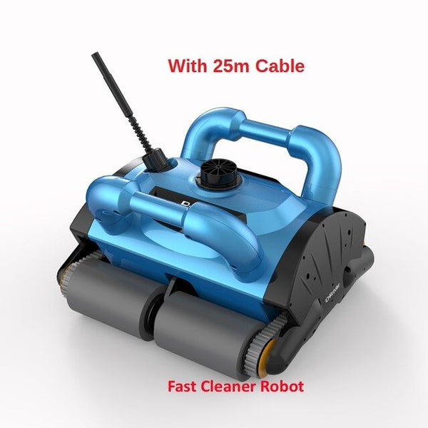 White Color Robotic pool cleaner ,swimming pool robot vacuum cleaner,swimming pool cleaning equipment with caddy cart