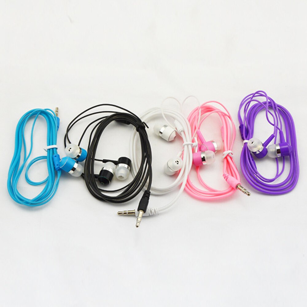 qijiagu 100pcs In-Ear Random color Wired Earphone Headset computer Smartphone Without Mic for Android Phone xiaomi