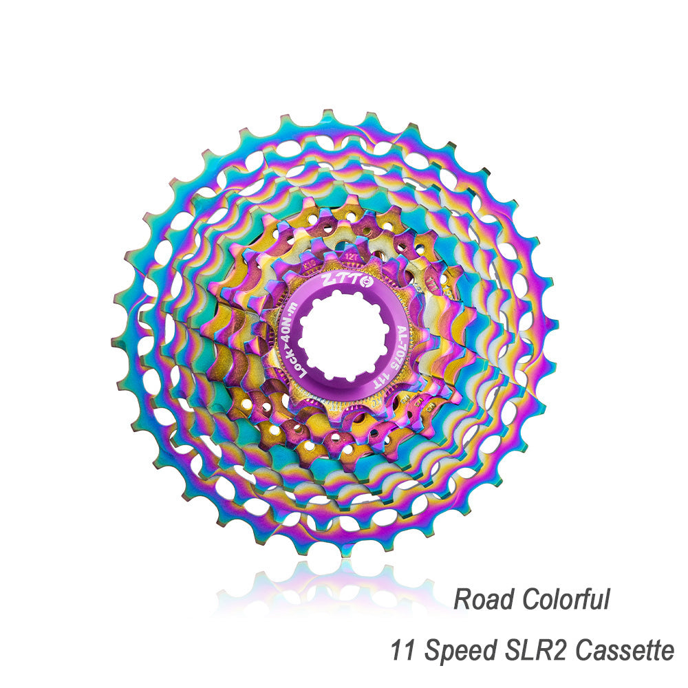 ZTTO New Road Bike11S SLR2 Cassette Ultralight 11-28T Colorful Random Freewheel 11-36T Steel CNC 11 Speed K7 Road Gravel Bike