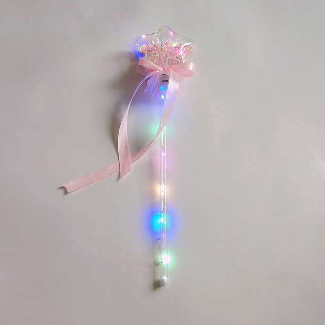 Light-up Magic Ball Wand Glow Stick Witch Wizard LED Wands Rave Great For Birthdays Princess Costume Halloween Random Color