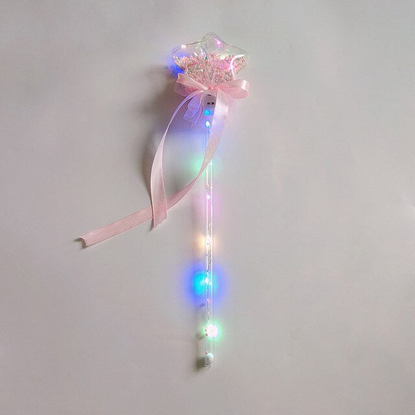 Light-up Magic Ball Wand Glow Stick Witch Wizard LED Wands Rave Great For Birthdays Princess Costume Halloween Random Color