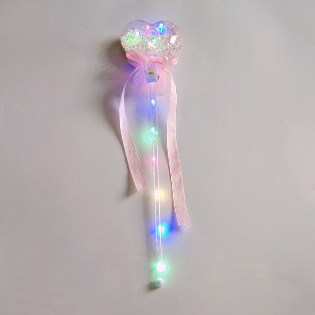 Light-up Magic Ball Wand Glow Stick Witch Wizard LED Wands Rave Great For Birthdays Princess Costume Halloween Random Color