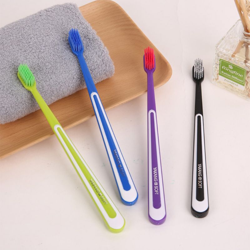 Adult Ultra Soft Spiral Bristles Toothbrush with Anti-Skid Handle Eco Friendly Teeth Whitening Oral Hygiene Care Random Color