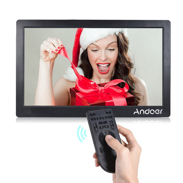 Andoer 15.6" Digital Photo Frame 1920*1080 HD Advertising Machine Full View IPS Screen Support Random Play w/Remote Gift