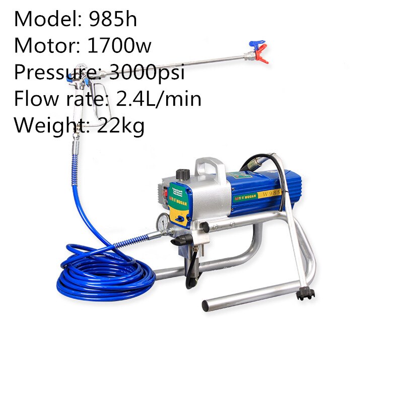 High Pressure Electric Spraying Machine Professional Airless Spray Gun(Color Random) Free Shipping