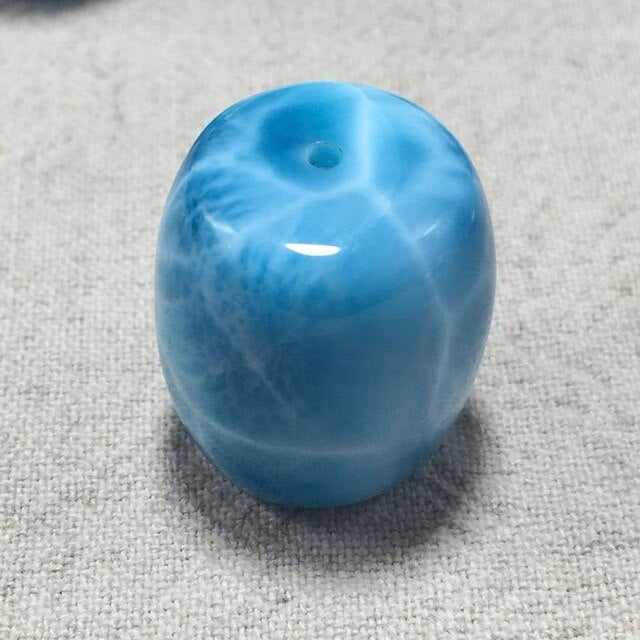 Aladdin 2019 Fine Gem New Larimar Barrel Beads for Jewelry Necklace or Bracelets Making to lover Mom Gift