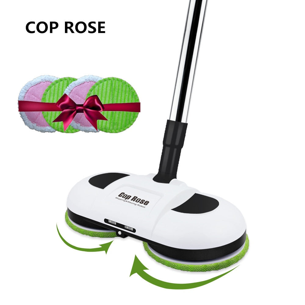 Cop Rose Original Electric Mop Wireless Handheld Wiper Washers Wet Mopping Robot Floor Mop Machine with LED Light Women Gift