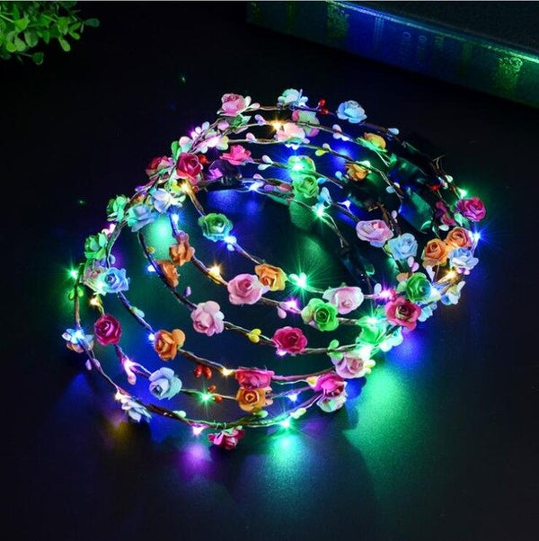 200PCS Creative Luminous Necklace Toys Party Light Up Flashing Cartoon Led Necklace Girls Baby Toy Gifts Light-up Toys Randomly