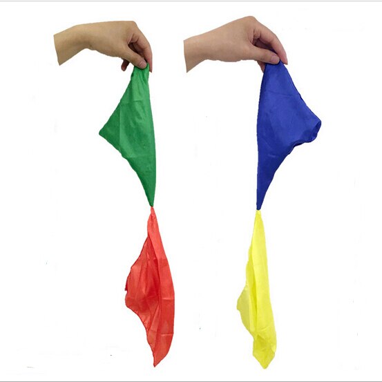 Wholesale 500pcs Hot New Change Color Silk Scarf For Magic Trick By Mr. Magic Joke Props Tools Toys Gift Randomly YH190