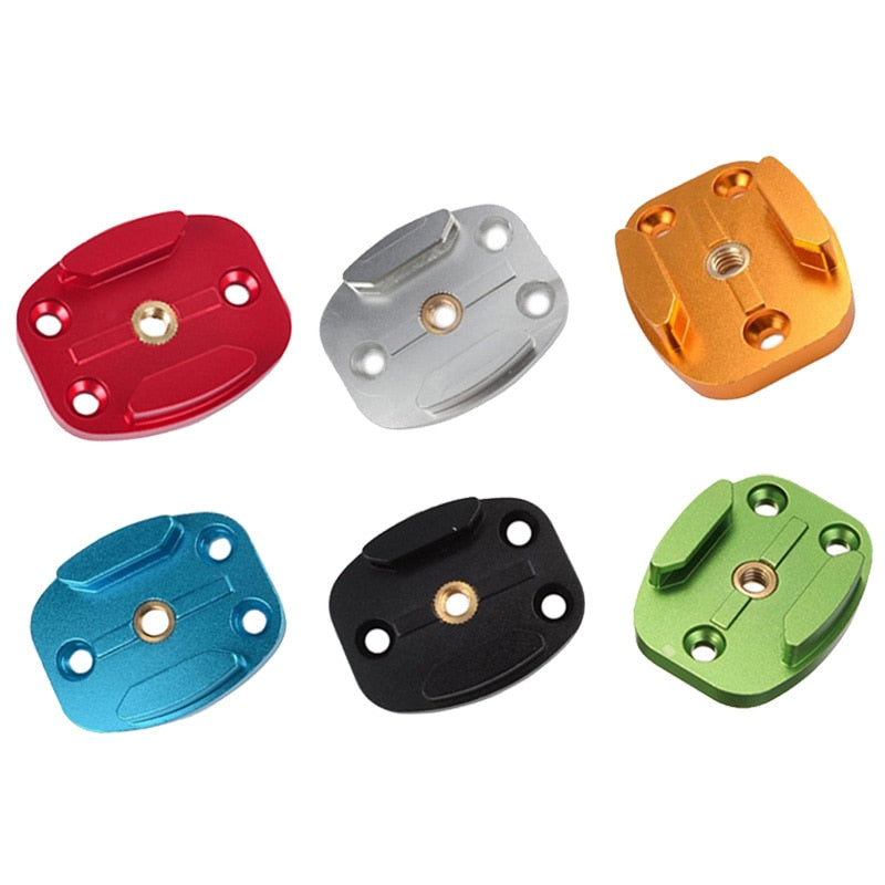 MAHA Hot Aluminum CNC Plate Buckle Monte 4 Hold For GoPro HD Hero 2 3 3+ 6 (random color)