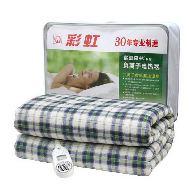 110636/Double electric control mattress/thickening/safety thermostat/healthy fashion/Negative ions electric blanket/Random Color